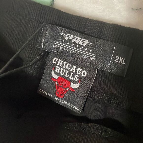New men’s Chicago bulls pro standard NBA official black jogger pants size 2XL - Picture 11 of 16